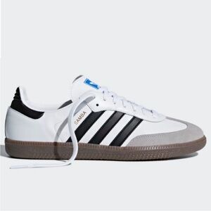 adidas Samba White Black Gray Sneakers